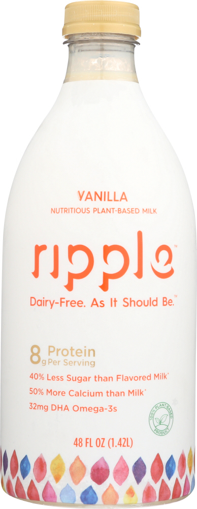 RIPPLE: Milk Vanilla, 48 oz - 0855643006069