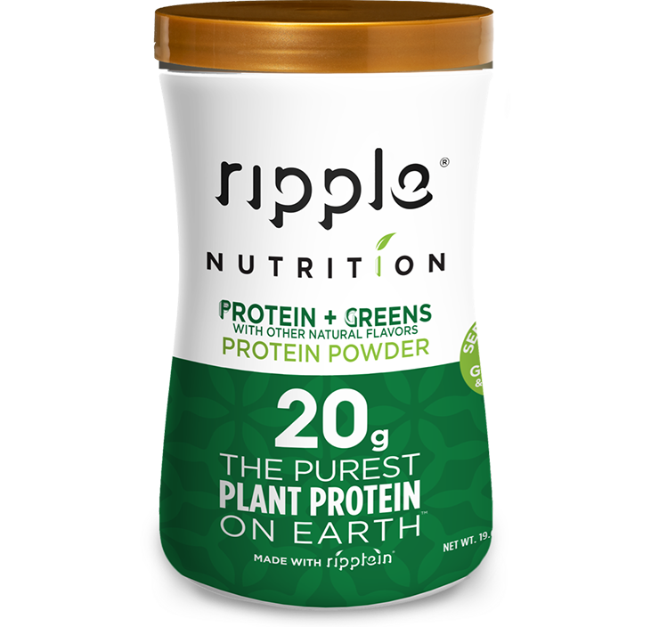 RIPPLE: Protein Greens Powder, 19.6 oz - 0855643006564