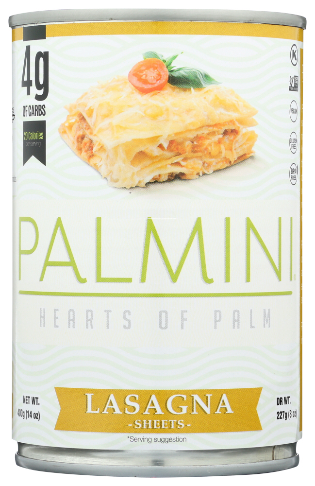 PALMINI: Hearts of Palm Lasagna Sheets, 14 oz - 0855694004441