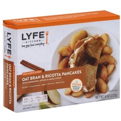 Lyfe Kitchen Oat Bran & Ricotta Pancakes - 855764003572