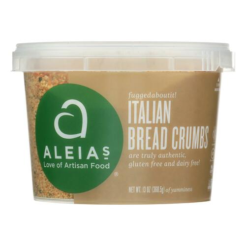 ALEIAS: Italian Bread Crumb Gluten Free, 13 oz - 0855930001050