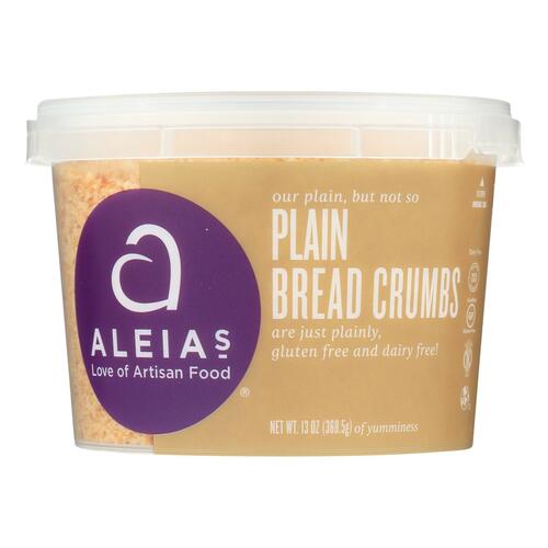 ALEIAS: Bread Crumbs Plain Gluten Free, 13 oz - 0855930001135