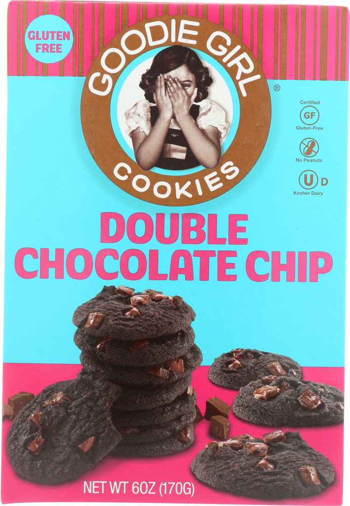 GOODIE GIRL: Cookies Gluten Free Double Chocolate Chip, 6 oz - 0855987003137