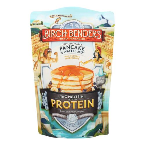 BIRCH BENDERS: Pancake & Waffle Mix Protein, 16 oz - 0856017003431