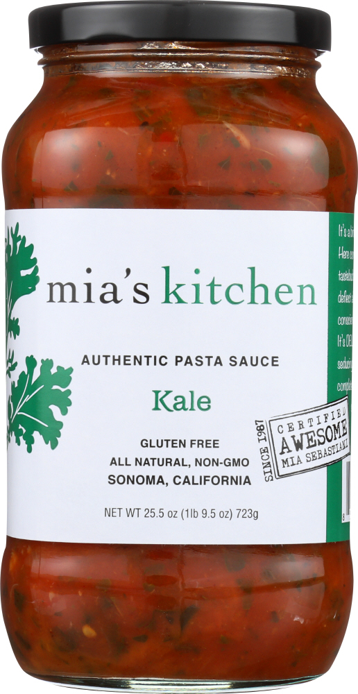 MIAS KITCHEN: Sauce Pasta Kale, 25.5 oz - 0856044003176