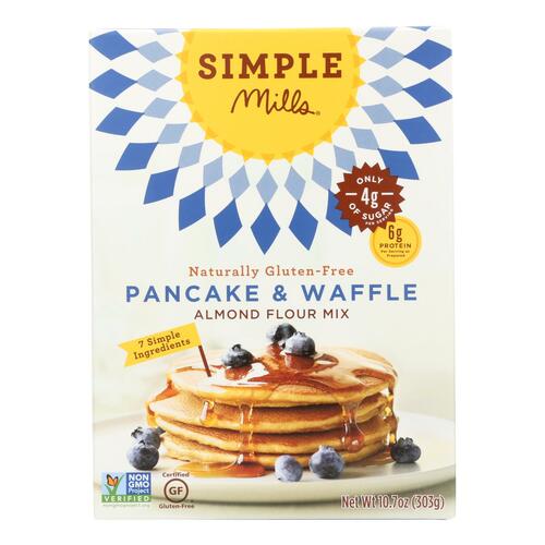  Simple Mills Almond Flour Pancake & Waffle Mix, Original - Gluten Free, Plant Based, Paleo Friendly, Breakfast 10.7 Ounce (Pack of 1)  - 856069005056