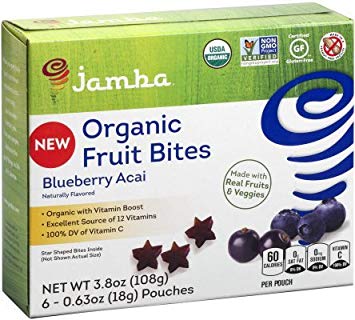 JAMBA: Organic Fruit Bites Blueberry Acai, 3.8 oz - 0856155005137