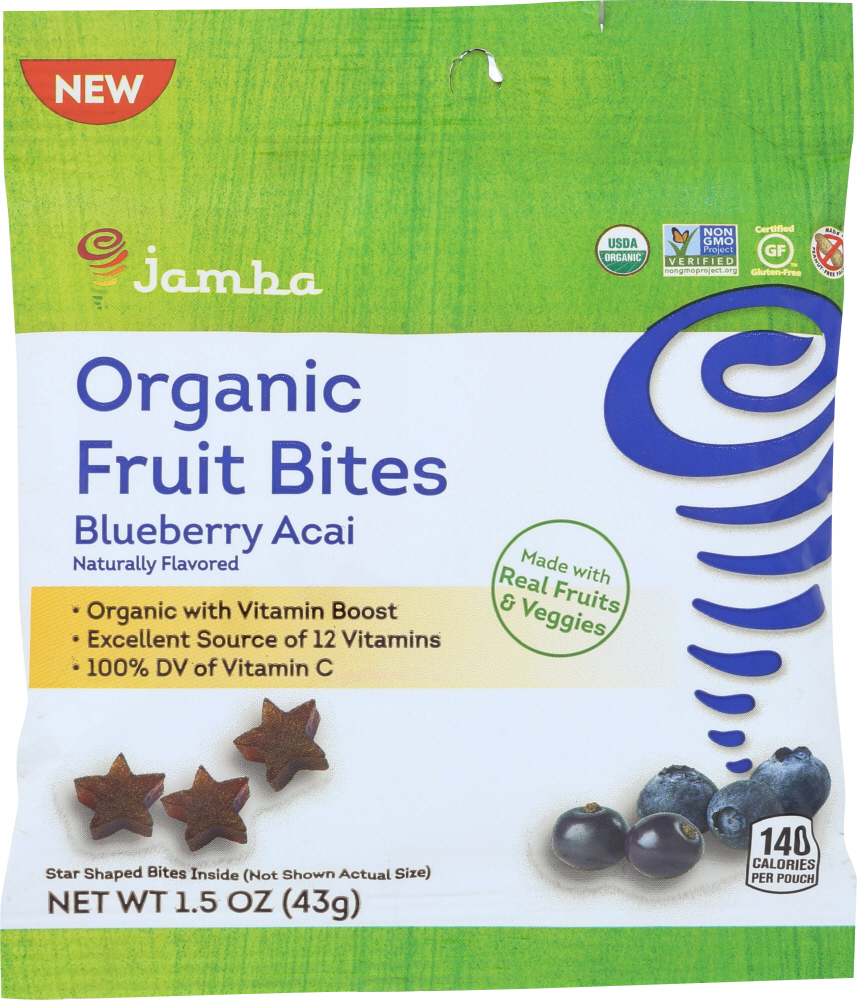 Blueberry Acai Organic Fruit Bites, Blueberry Acai - graham