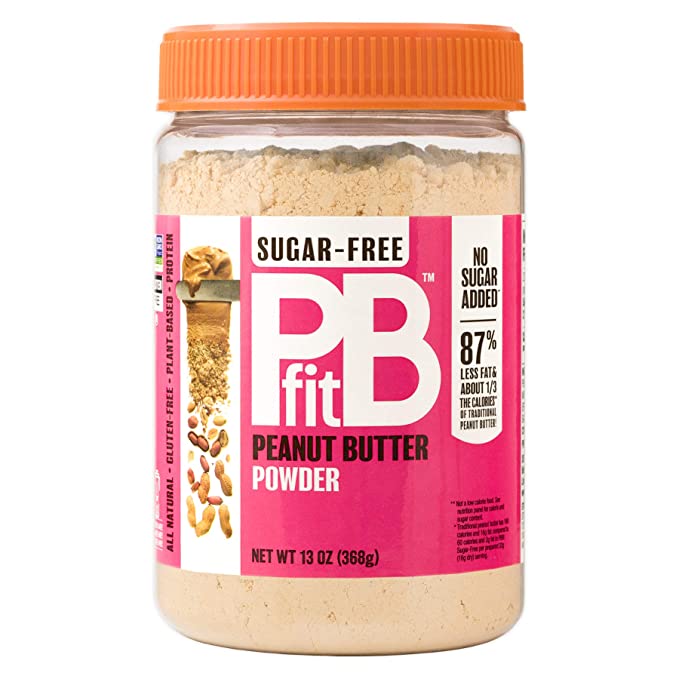 BetterBody Foods PBfit Sugar-Free, Made with Erythritol and Monk Fruit, All-Natural Peanut Butter Powder 368g (13 Ounces) - 856260006579