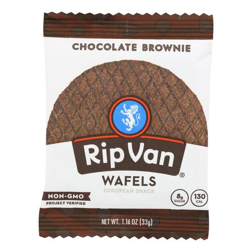 Rip Van Wafels - Wafel Chocolate Brownie - Cs Of 12-1.16 Oz - 856282003020