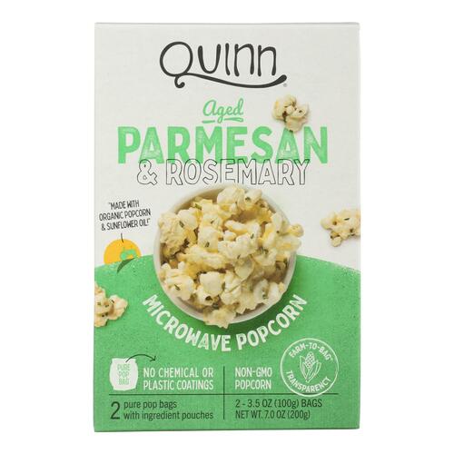 Quinn - Microwave Popcorn - Parmesan And Rosemary - Case Of 6 - 7 Oz. - 856369004025