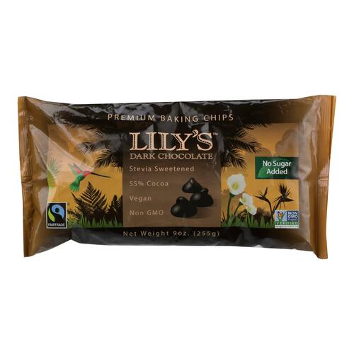 LILYS SWEETS: Dark Chocolate Premium Baking Chips, 9 oz - 0856481003180