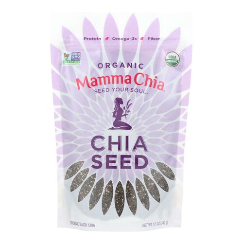 Mamma Chia Chia Seed - Organic - Black - Case Of 4 - 12 Oz - 856516002331