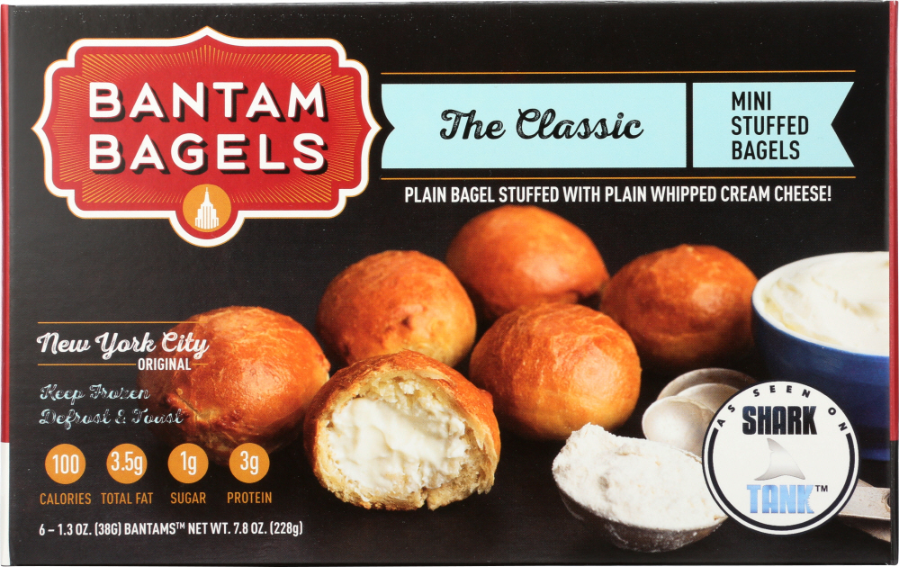 The Classic Mini Plain Bagel Stuffed With Plain Whipped Cream Cheese!, The Classic - 856617005101