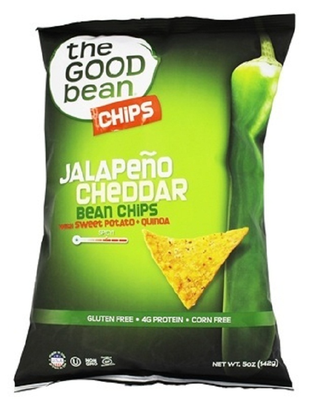 THE GOOD BEAN: Jalapeno Cheddar Bean Chips, 5 oz - 0856651007048