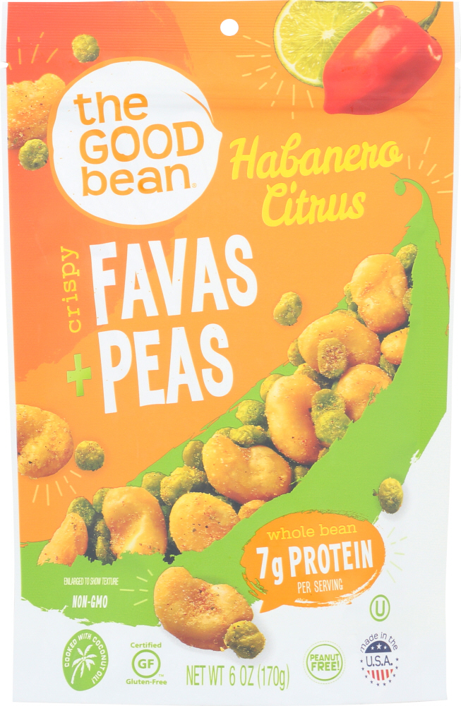 THE GOOD BEAN: Fava Beans Habanero Citrus, 6 oz - 0856651007765