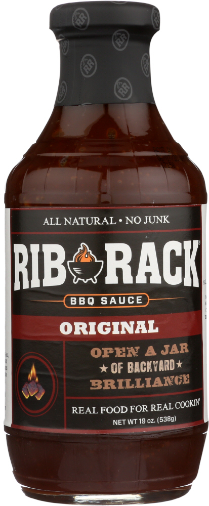 RIB RACK: Original BBQ Sauce, 19 oz - 0856663004004
