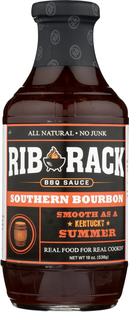 RIB RACK: Southern Bourbon BBQ Sauce, 19 oz - 0856663004035