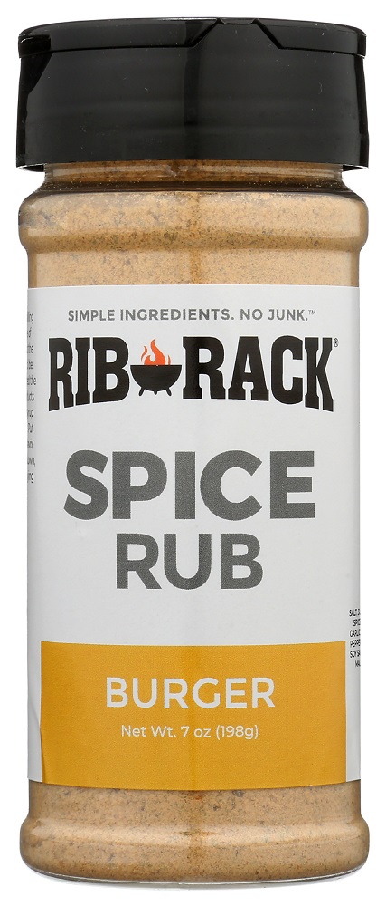 RIB RACK: Spice Rub Burger, 7 oz - 0856663004103