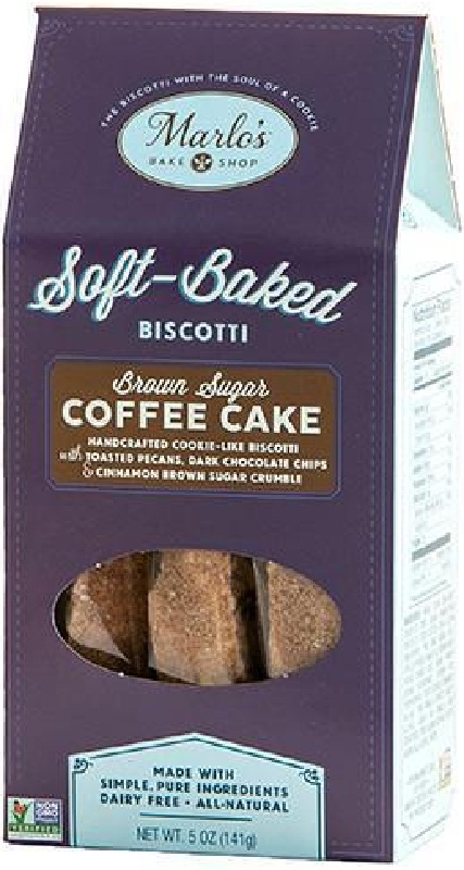MARLOS BAKESHOP: Biscotti Brown Sugar Coffee Cake, 5 oz - 0856664006007