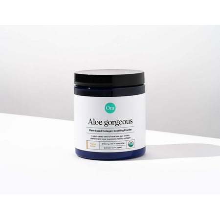 Ora Organic Plant-based Collagen Powder Booster Peanut Butter Flavor - Aloe Gorgeous (20 Servings) - 856720007863