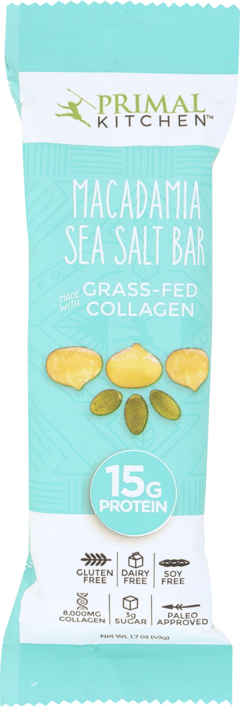 Macadamia Sea Salt Collagen Fuel Bar, Macadamia Sea Salt - vanilla