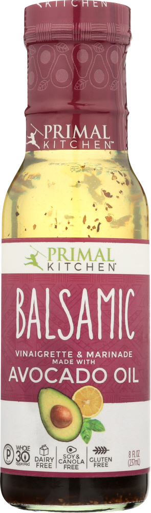 PRIMAL KITCHEN: Dressing Balsamic Vinaigrette Avocado Oil, 8 oz - 0856769006452