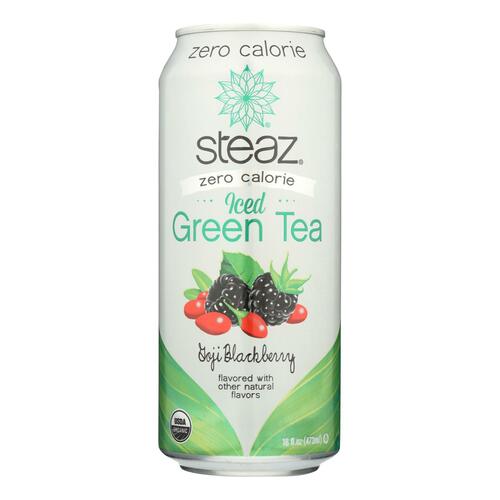 Steaz Zero Calorie Green Tea - Blackberry - Case Of 12 - 16 Fl Oz. - 856820160161