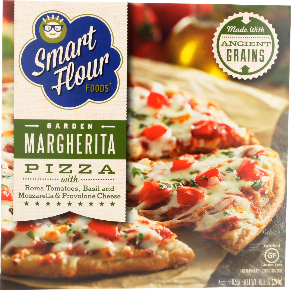 SMART FLOUR: Garden Margherita Pizza, 10.3 oz - 0856952001615