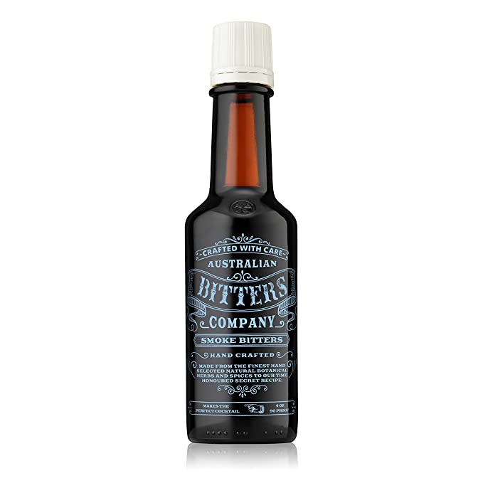  Australian Bitters Company Smoke Bitters 125ML [4oz] Bottle, Aromatic Smoked Herb Cocktail Mixer, Quality Bartending Ingredient, 1 Bottle  - 856954007066