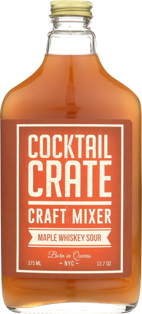 COCKTAIL CRATE: Maple Whiskey Sour Craft Mixer, 12.7 oz - 0856974004090