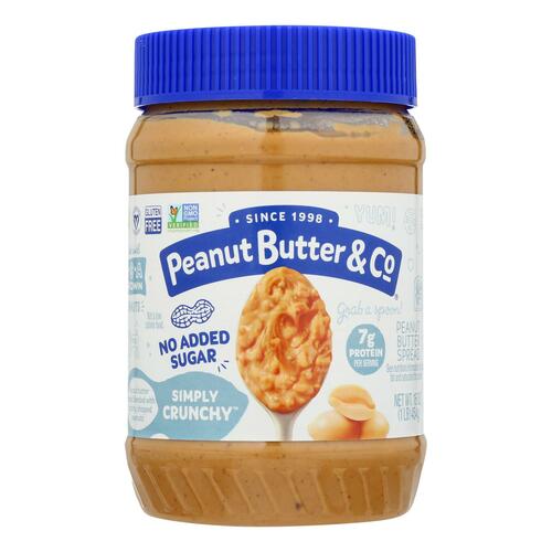 Peanut Butter & Co - Peanut Butter No Sugar Crnchy - Case Of 6 - 16 Oz - 856996006072