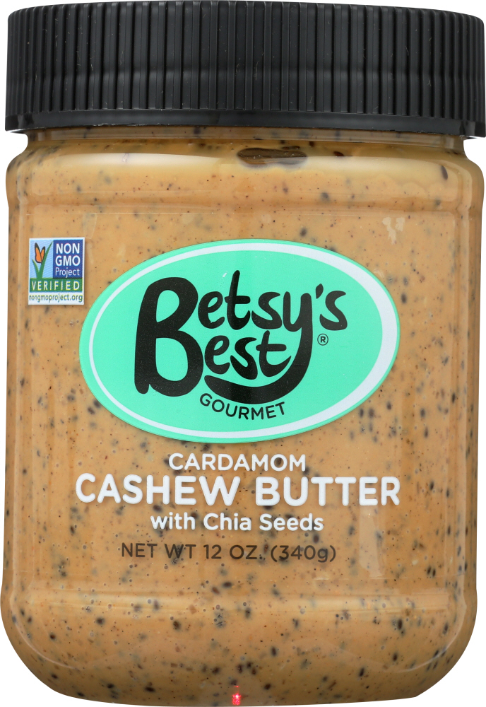 BESTYS BEST: Cashew Butter With Chia, 12 oz - 0857034004067