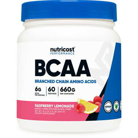 Nutricost BCAA Powder- 2:1:1 - (Raspberry Lemonade) 60 Servings - 857077008251