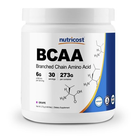 Nutricost BCAA Powder- 2:1:1 - (Grape) 30 Servings - 857077008527