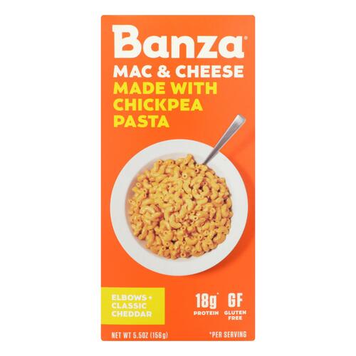 Banza - Chickpea Pasta Mac And Cheese - Classic Cheddar - Case Of 6 - 5.5 Oz. - 0857183005137