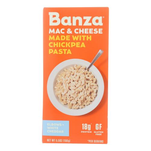 Banza - Chickpea Pasta Mac And Cheese - White Cheddar - Case Of 6 - 5.5 Oz. - 0857183005144