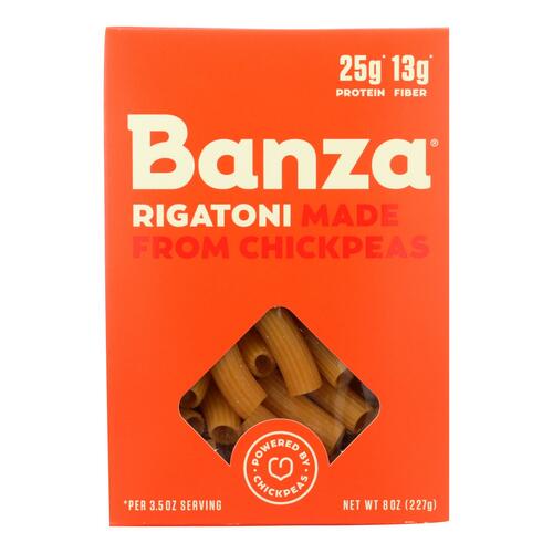 Banza Rigatoni Chickpea Pasta - Case Of 6 - 8 Oz - 857183005380