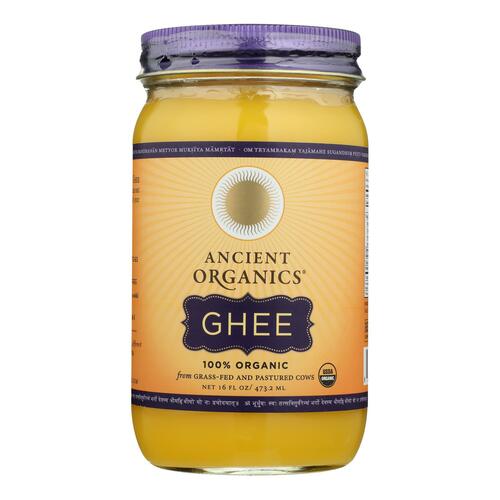 Ancient Organics - Organic Artisan Ghee - Case Of 6 - 16 Fl Oz. - raw