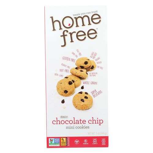 Homefree - Gluten Free Mini Cookies - Chocolate Chip - Case Of 6 - 5 Oz. - 857313001756