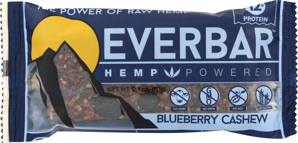 Everbar, Blueberry Cashew Bar - 857383004107