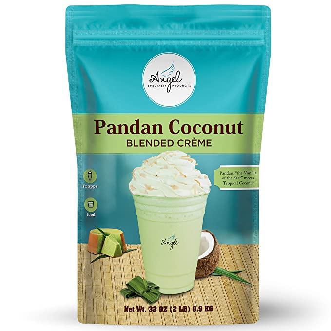  Pandan Coconut Blended Crème Mix by Angel Specialty Products [2LB]  - 857385006598