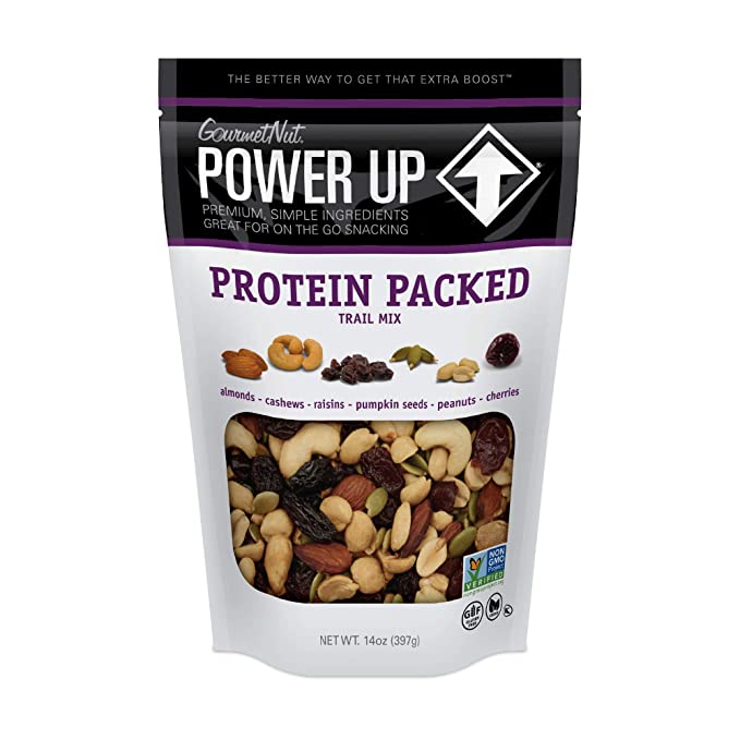  Power Up Trail Mix, Protein Packed Trail Mix, Non-GMO, Vegan, Gluten Free, Keto-Friendly, Paleo-Friendly, No Artificial Ingredients, Gourmet Nut, 14 oz Bag  - 857468006170