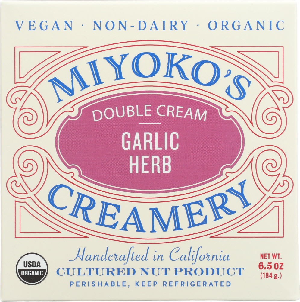 Miyoko'S Creamery, Double Cream Garlic Herb - 857554005100