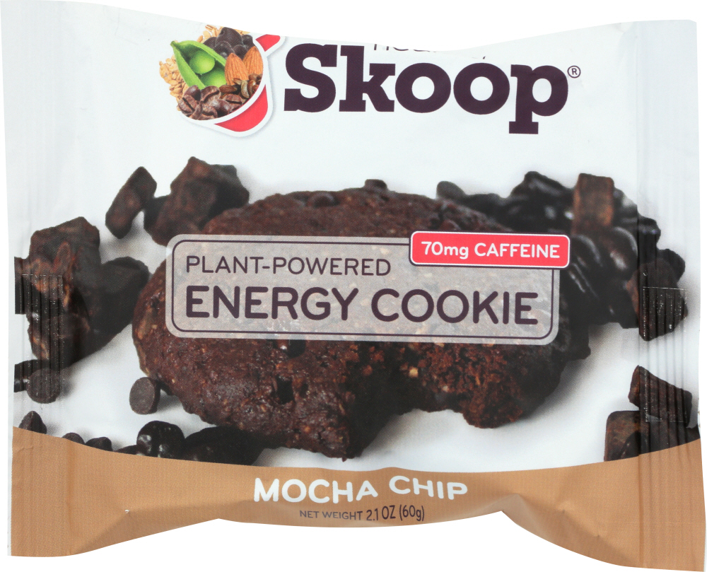 HEALTHY SKOOP: Mocha Chip Energy Cookie, 2.1 oz - 0857577006566