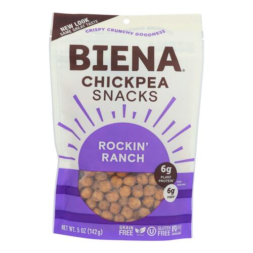 BIENA: Rockin’ Ranch Chickpea Snacks, 5 oz - 0857597003569