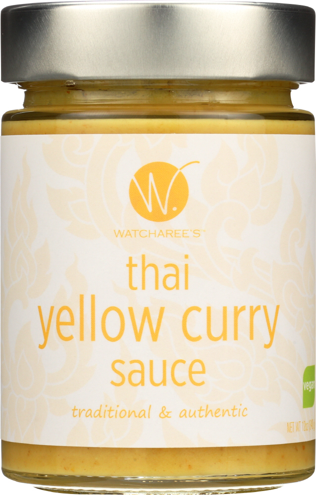 Watcharees Thai Yellow Curry Sauce - Case Of 6 - 12 Oz - 857683007006