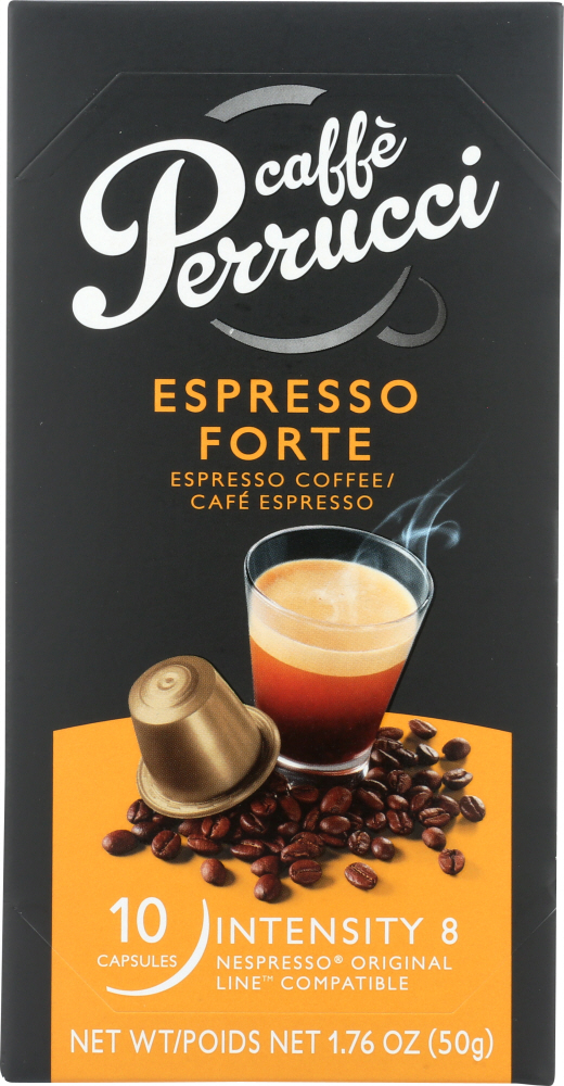 CAFFE PERRUCCI: Espresso Forte Coffee, 1.76 oz - 0857686007027