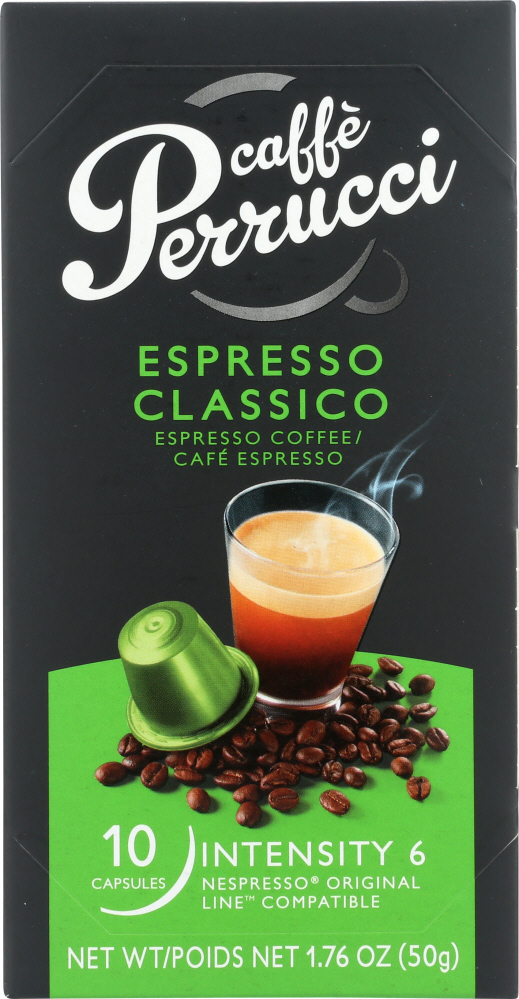 CAFFE PERRUCCI: Espresso Classico Coffee, 1.76 oz - 0857686007041