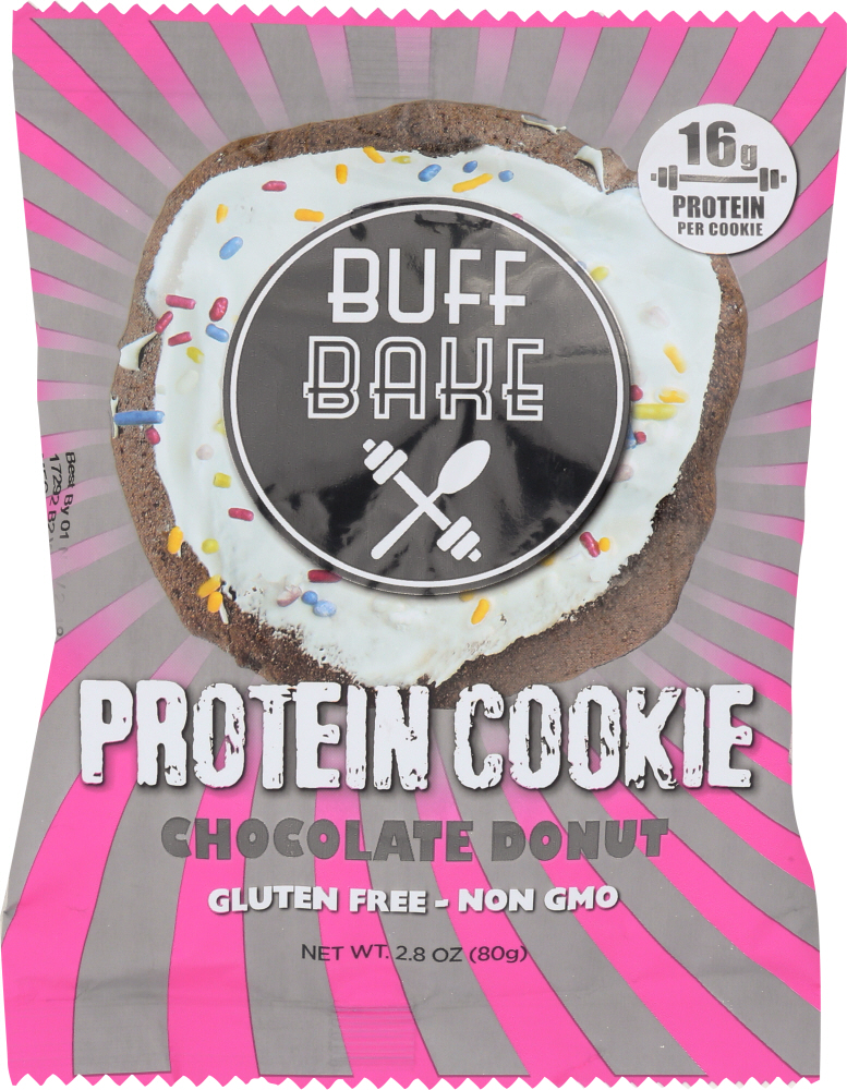 Naturally Flavored Chocolate Donut Soft Baked Protein Cookie, Chocolate Donut - 857697005012